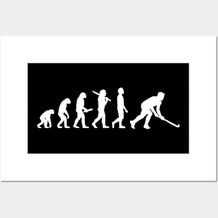 Funny Hockey Evolution Gift For Hockey Players Posters and Art